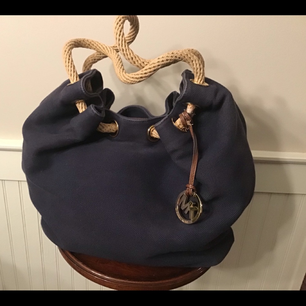 Michael Kors Blue Large Tote